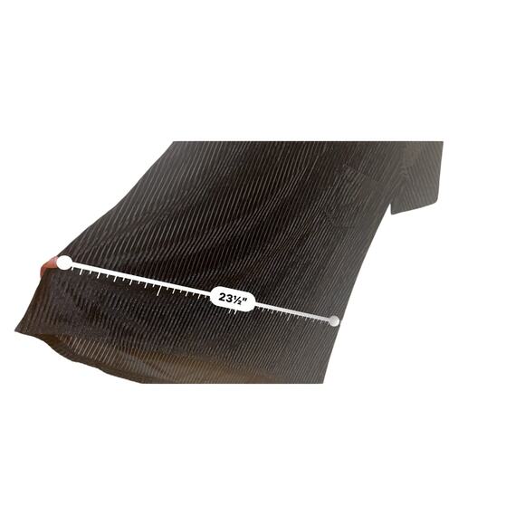 POL Black Striped Burnout Velour Tunic Top Dress Swimsuit Cover-Up Size Medium - Picture 7 of 10